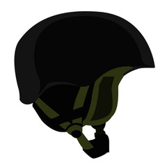 snowboard helmet realistic vector illustration isolated