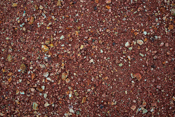 Volcanic colorful gravel from Icelandic Landmannalaugar mountains as a pattern, Iceland, details,...