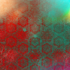 Vintage style grunge textured and patterned wallpaper background. Vintage style wall paper, wrapping paper, invitation background design.