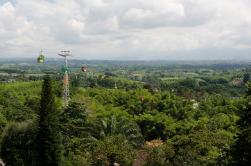 Obraz premium Colombian beautiful landscape, National Coffee Park