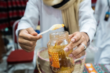 An Arabian yemeni honey