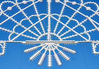 Frame of illuminations photographed by day