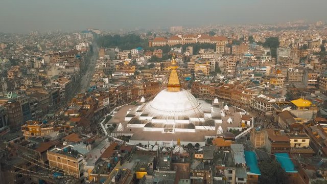 Stupa Bodhnath Kathmandu, Nepal 4K video