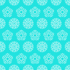 Seamless background with snowflakes