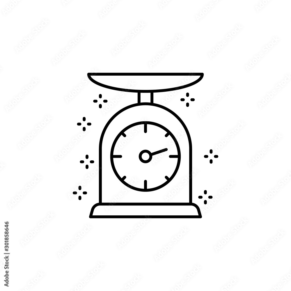 Poster libra icon. simple line, outline vector of grocery icons for ui and ux, website or mobile applicatio