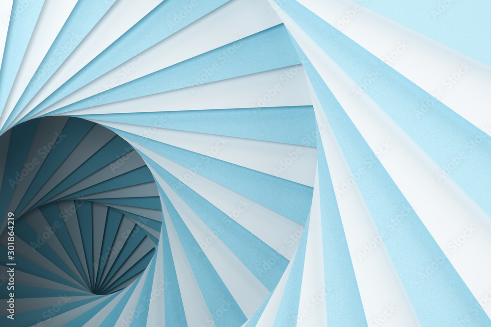 Poster blank and vortical paper cards with triangle shape, 3d rendering.