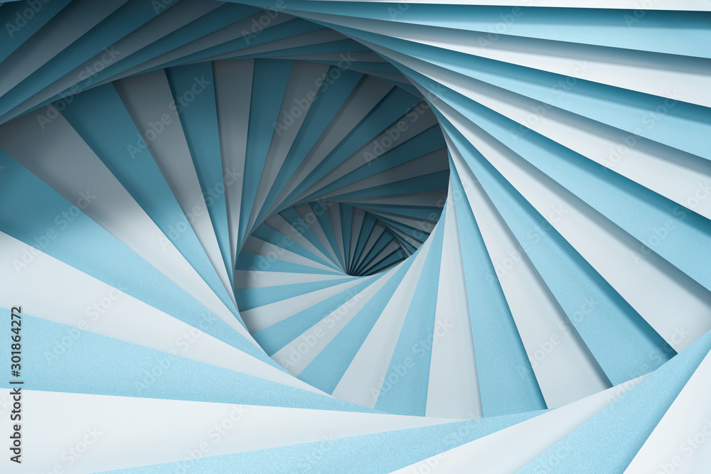 Poster blank and vortical paper cards with triangle shape, 3d rendering.