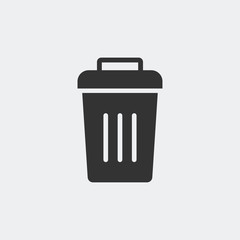 Trash icon illustration isolated vector sign symbol