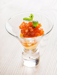 sorbet with pineapple