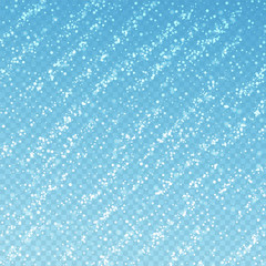 Magic stars Christmas background. Subtle flying sn