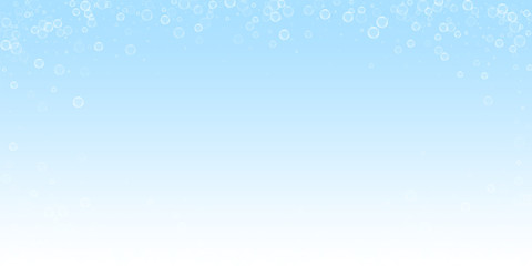 Soap bubbles abstract background. Blowing bubbles 