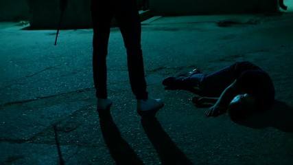 Crime scene in the city