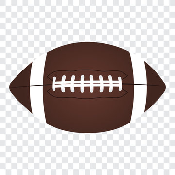 American football ball, vector illustration.