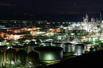 Fototapeta premium 工場夜景