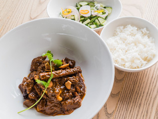 beef with rice