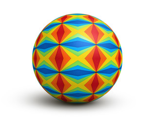 Colorful ball isolated on a white background.