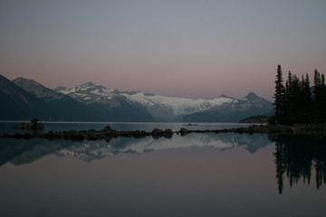 Fototapeta na wymiar Idyllic landscape of Garibaldi lakes