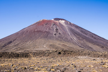 Fototapeta na wymiar Volcanic Hiking around Mount Doom in New Zealand
