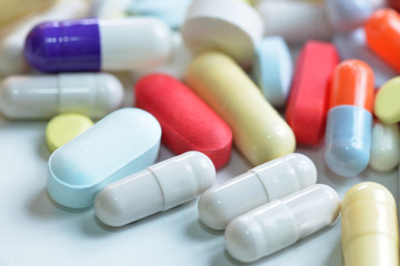 Colorful Tablets and Capsules