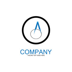 divider icon vector.surveyor and geometry,engineer,architect,school symbol,flat vector illustration-image vectorielles