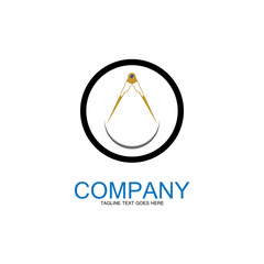 divider icon vector.surveyor and geometry,engineer,architect,school symbol,flat vector illustration-image vectorielles