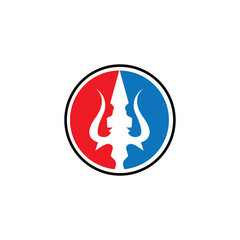 Trident Logo Template vector icon