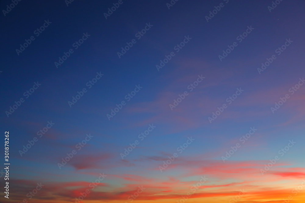 Wall mural beautiful twilight sky background