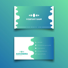 Business Card Vector Modern Minimalist Template