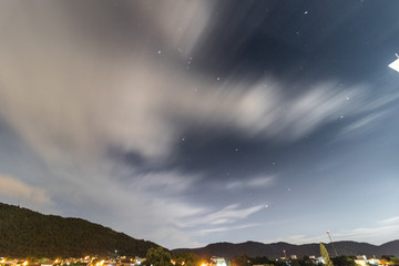 night view of the city