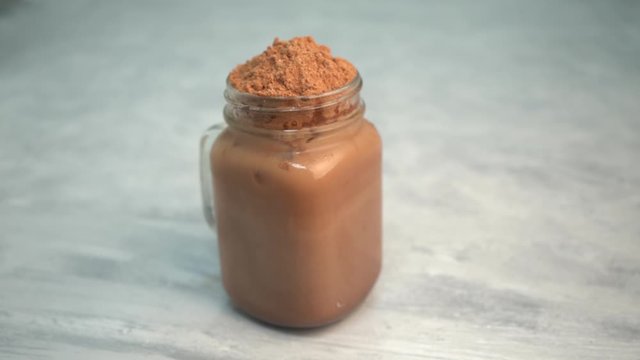 milo kepal , famous malayian chocolate drink