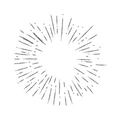 Fototapeta premium Starburst doodle background. Sun burst hand drawn graphic element.