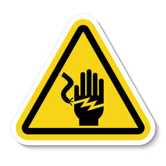 Obraz premium Electrical Shock Electrocution Symbol Sign, Vector Illustration, Isolate On White Background Label .EPS10