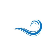 Water Wave symbol and icon Logo Template vector