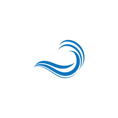 Water Wave symbol and icon Logo Template vector