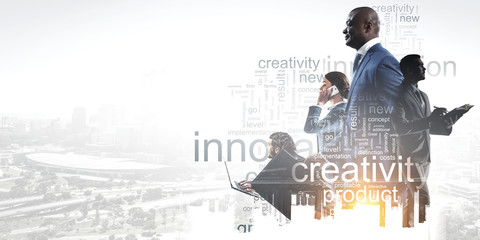 He is a big boss. Mixed media