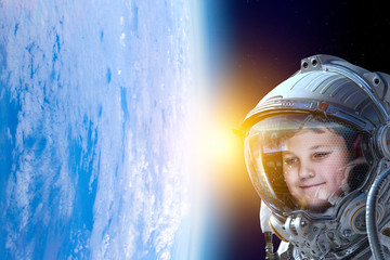 Exploring outer space. Mixed media