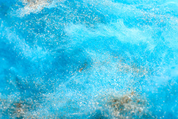 Texture of cotton candy, closeup