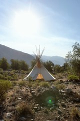 Tipi en la montaña
