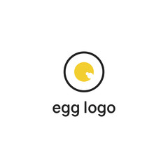 Simple egg illustration logo