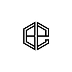 Letter BE logo icon design template elements
