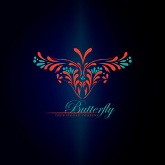 logo butterfly, spa, beauty, hairdresser, art, icon