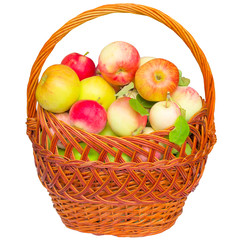 Basket with apples.