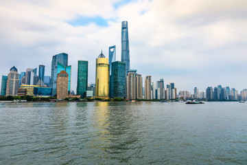 Shanghai famous landmark architectural landscape