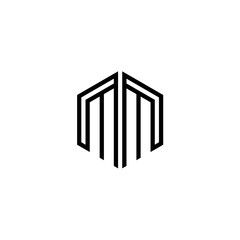 Letter MM logo icon design template elements