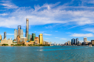 Fototapeta na wymiar Shanghai famous landmark architectural landscape