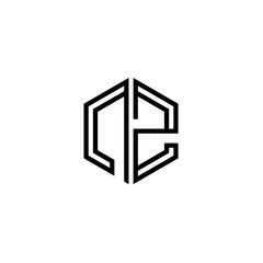 Letter NZ logo icon design template elements