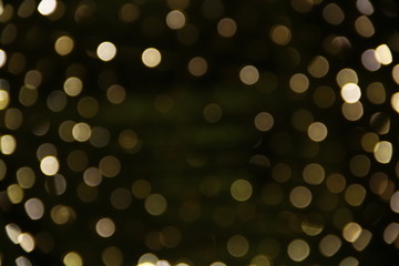 Bokeh gold dark