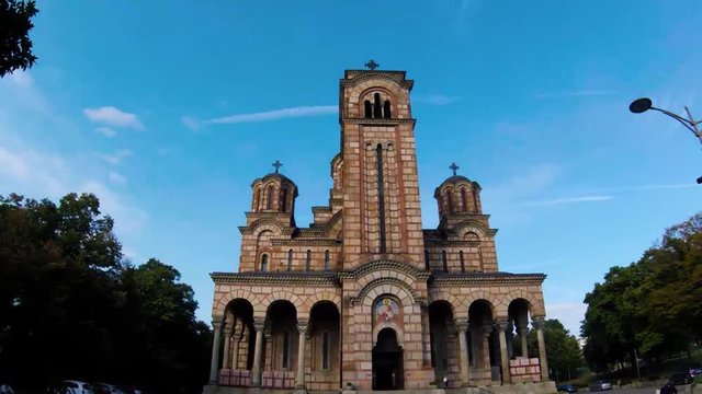 Saint Mark church time lapse, Belgrade Crkva Sv Marka