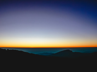 twilight horizontal before sunrise.