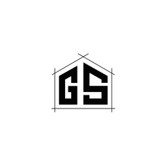 Letter GS logo icon design template elements